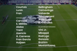 皇马欧冠战马赛大名单：姆巴佩领先锋线，贝林厄姆、卡马文加回归
