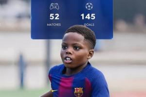 拉玛西亚再出天才🤯巴萨11岁小将52场145球，已签约莱万经纪人